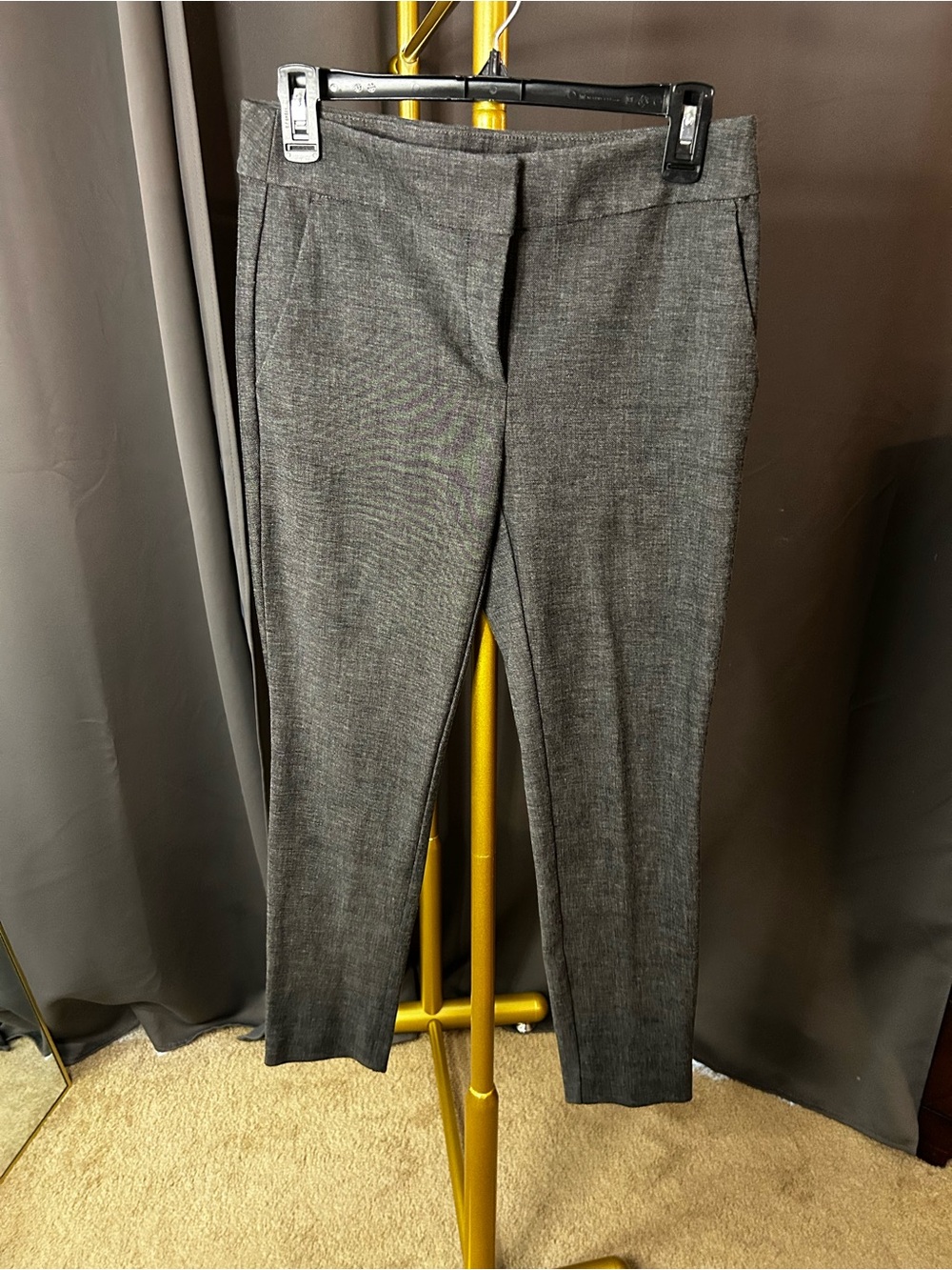 LOFT Cropped Straight-Leg Dress Pants